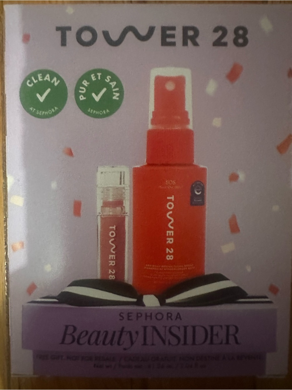 Tower 28 Red Hydrating Mist & Lip Oil Set in Pistachio